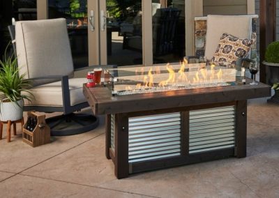 Denali Brew Linear Gas Fire Pit Table