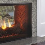 Fortress see-thru gas fireplace