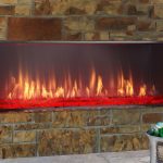 Lanai Linear fireplace