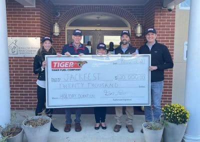 Tiger Fuel makes $20,000 holiday contribution to JackFest; supports families battling childhood cancer in Central Virginia